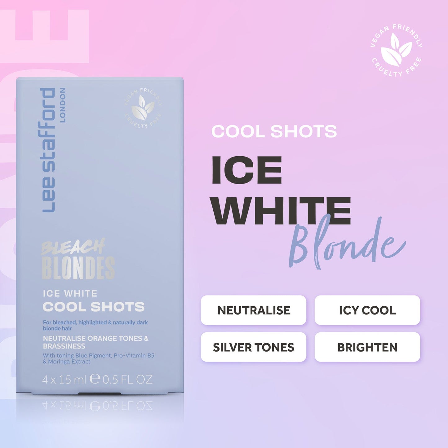 Bleach Blondes Ice White Toning Cool Shots 4x15ml