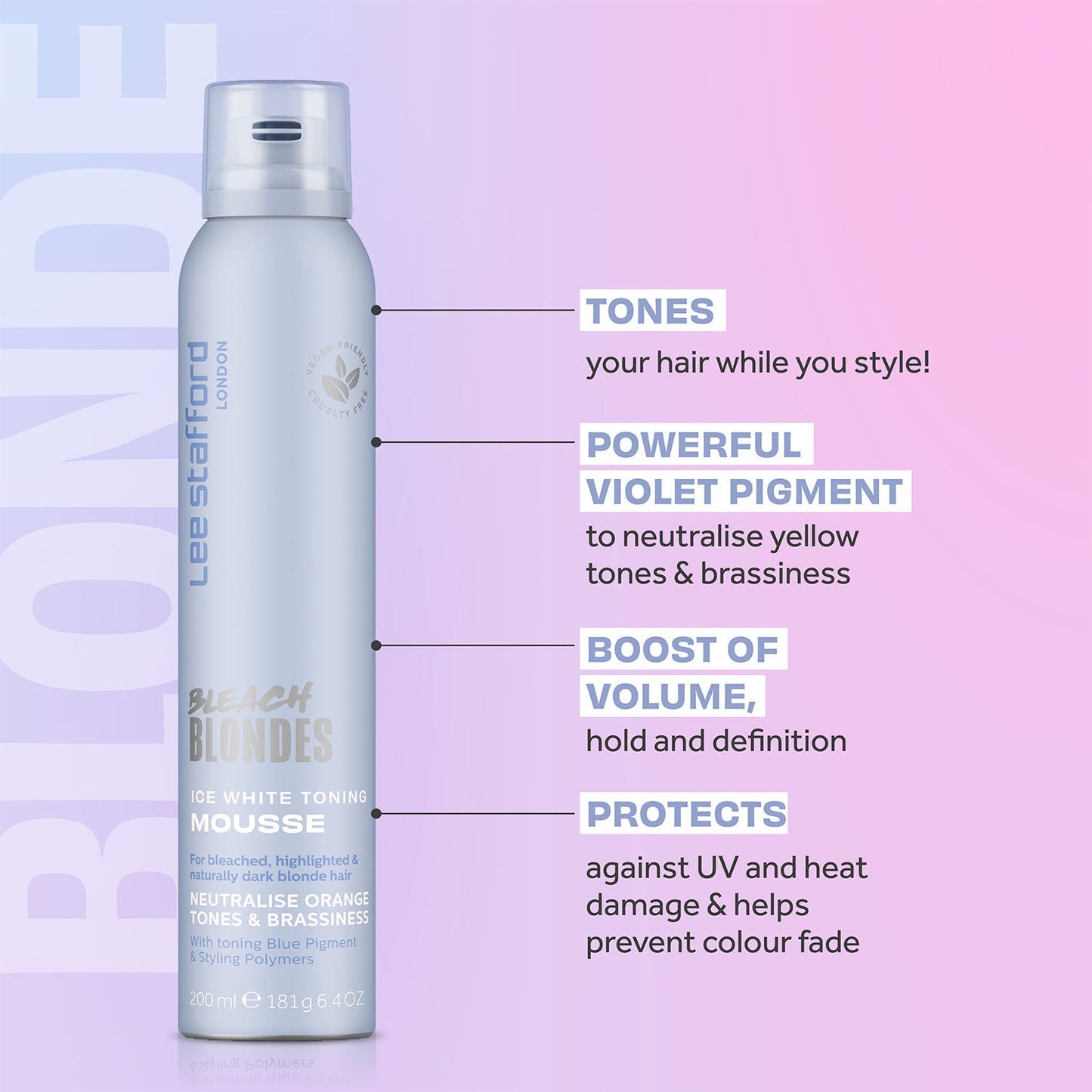 Bleach Blondes Ice White Toning Mousse