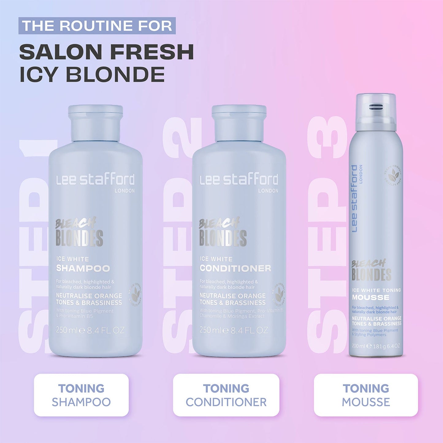Bleach Blondes Ice White Toning Mousse