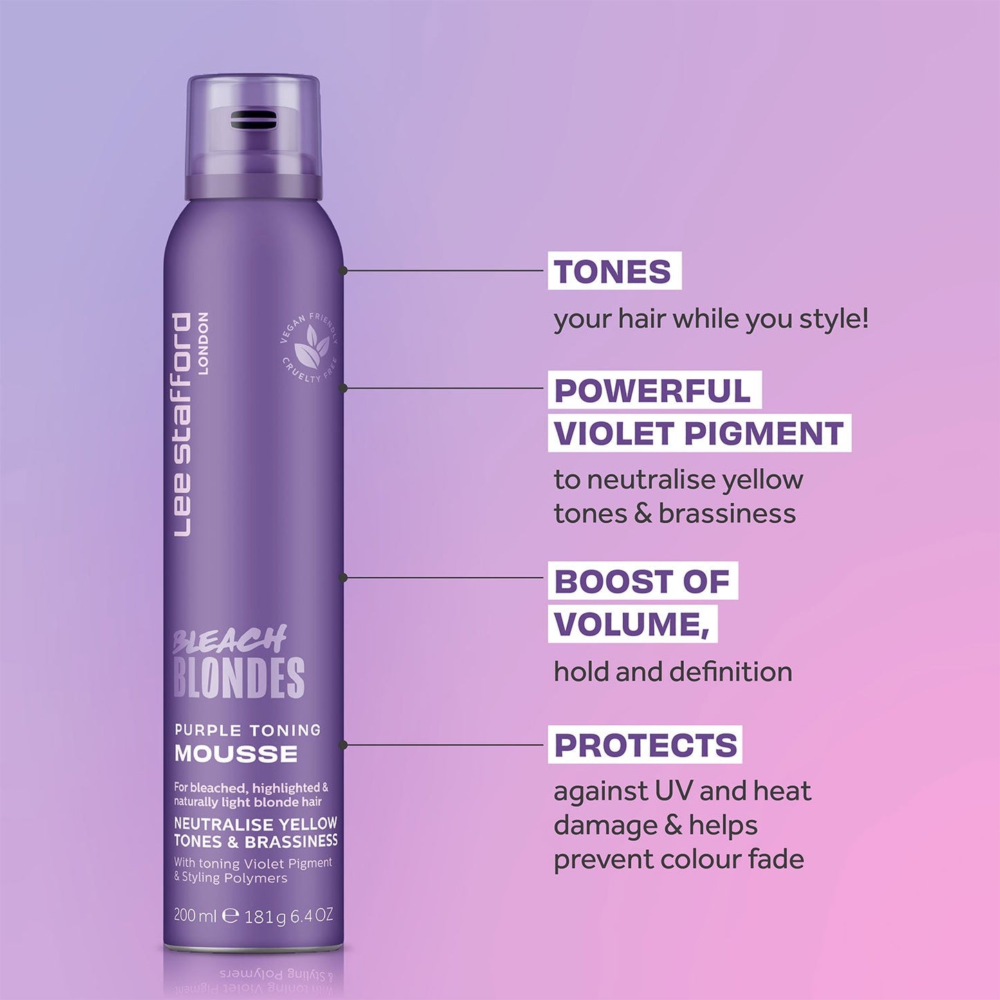 Bleach Blondes Purple Toning Mousse