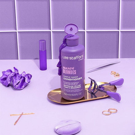 BLEACH BLONDES PURPLE TONING