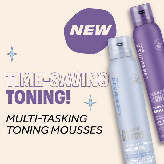 Blonde Ambition Achieved: Tone, Style and Protect, introducing our multi-tasking Toning Mousses for Blonde hair