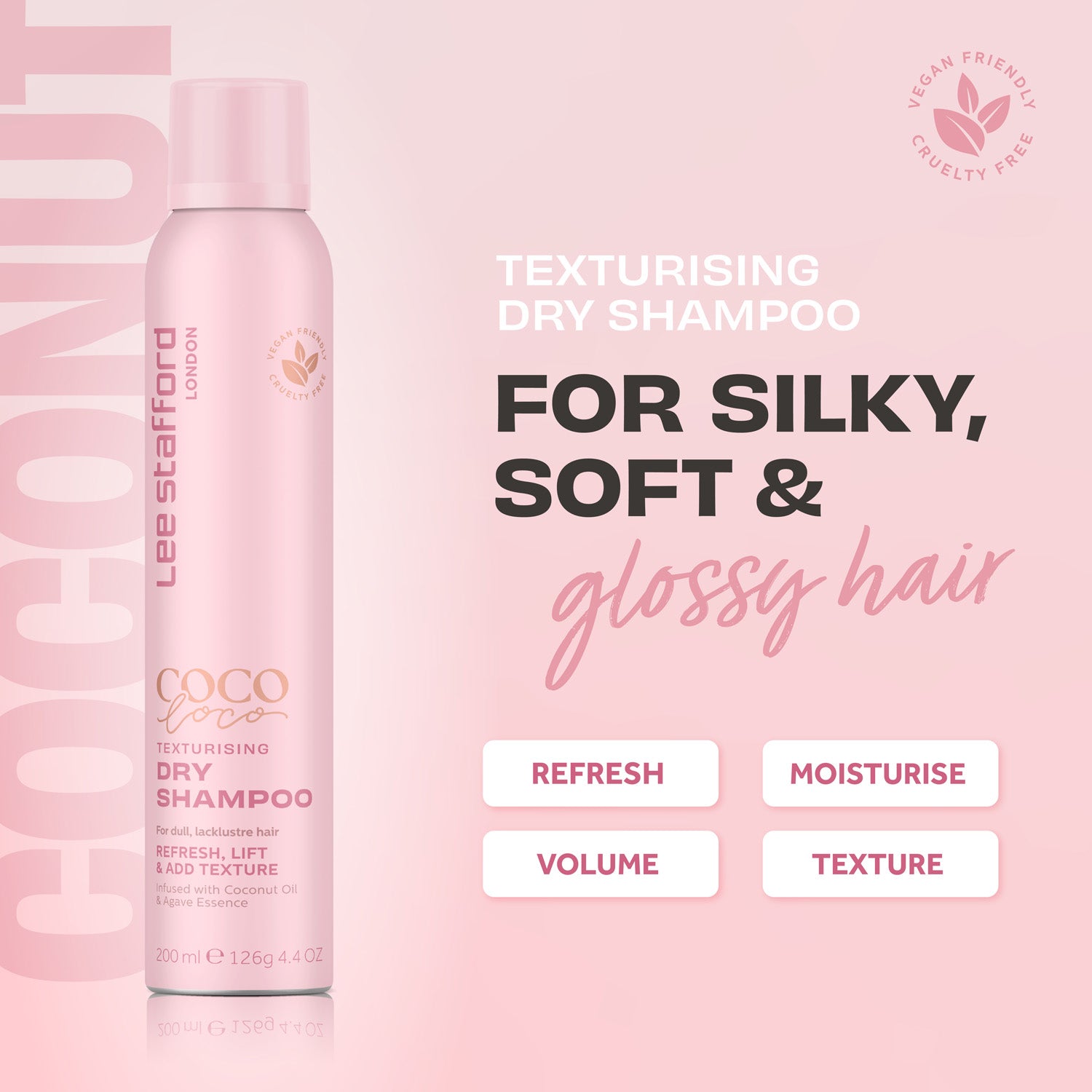 Lee Stafford Coco Loco & Agave Dry Shampoo 200ml – Lee Stafford UK